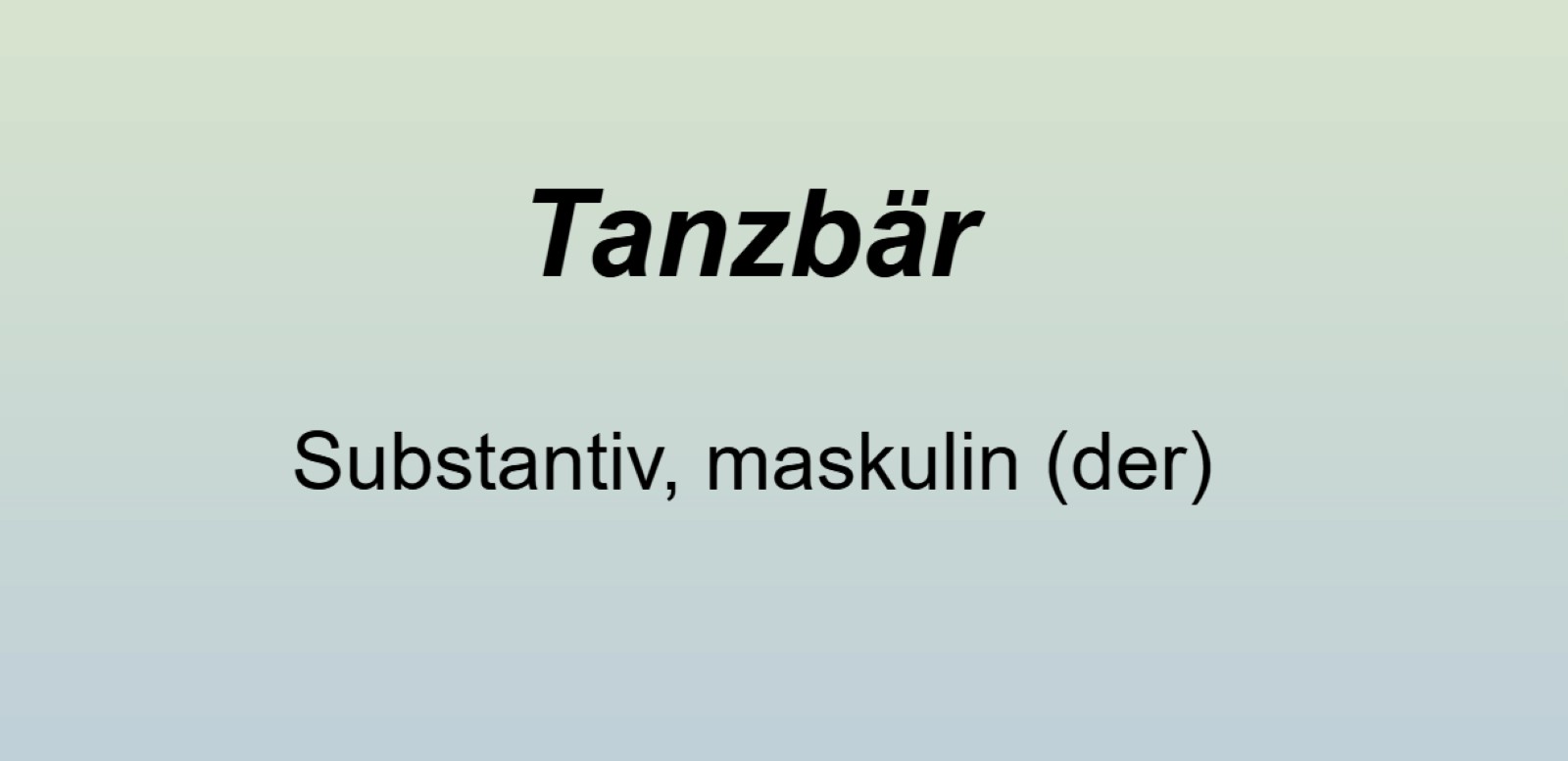 Gellert und die Fabel vom Tanzbären