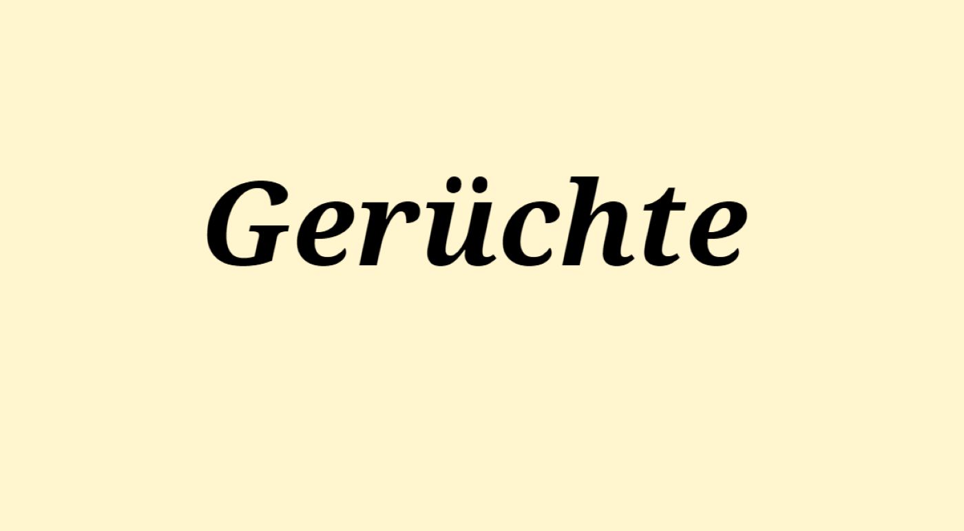 Hinter vorgehaltener Hand: Über Gerüchte
